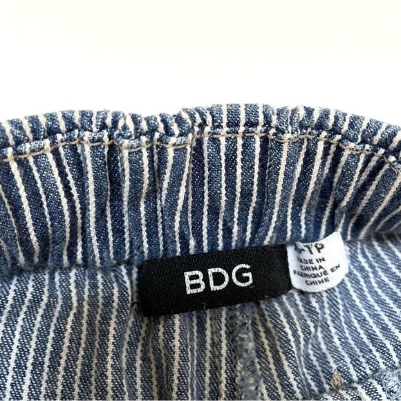 BDG Blue and White Striped Pull On Conductor Shorts Xs - Picture 10 of 10